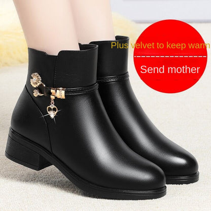 Damskie ortopedyczne buty do kostki na platformie i antypoślizgowe