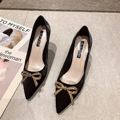 Szpilki Z Odkrytą Piętą I Kokardą Bordowe Derissa