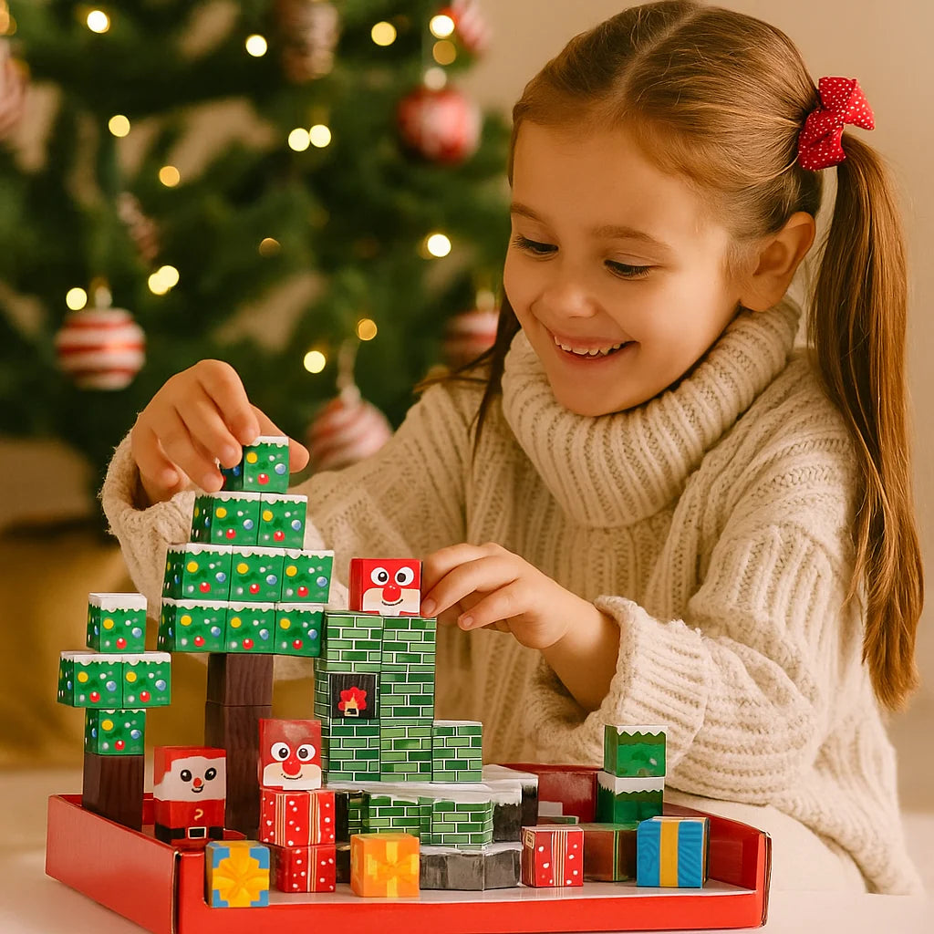 [Preferowany prezent]Świąteczne magnetyczne klocki