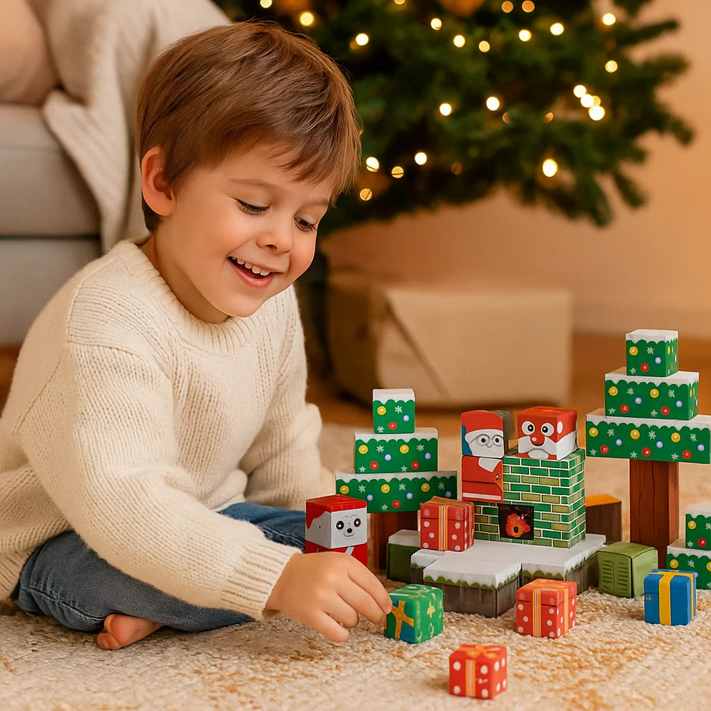 [Preferowany prezent]Świąteczne magnetyczne klocki