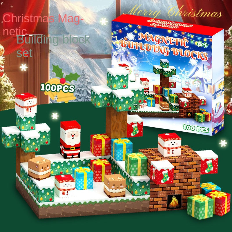 [Preferowany prezent]Świąteczne magnetyczne klocki