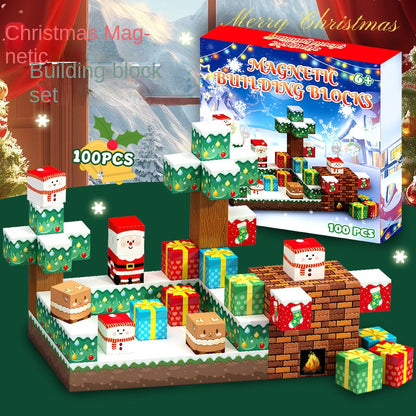 [Preferowany prezent]Świąteczne magnetyczne klocki