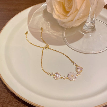 18k nie znikająca lekka luksusowa bransoletka z diamentami