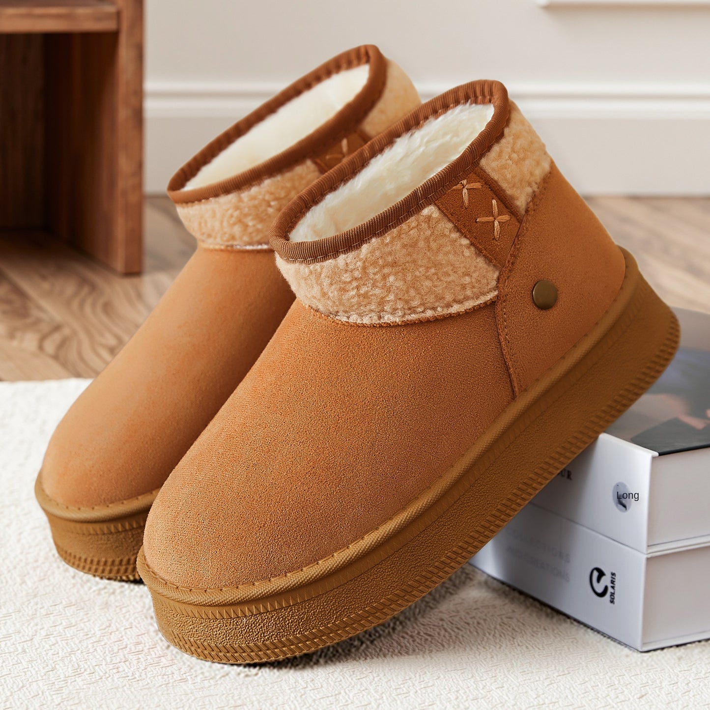 Damskie modne ciepłe buty śnieżne