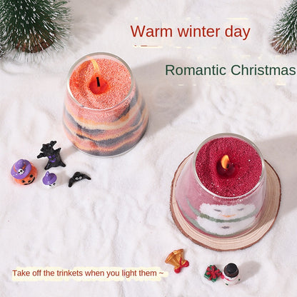 [Unikalny] świąteczne Halloween diy piaskowe farby świece aromatyczne