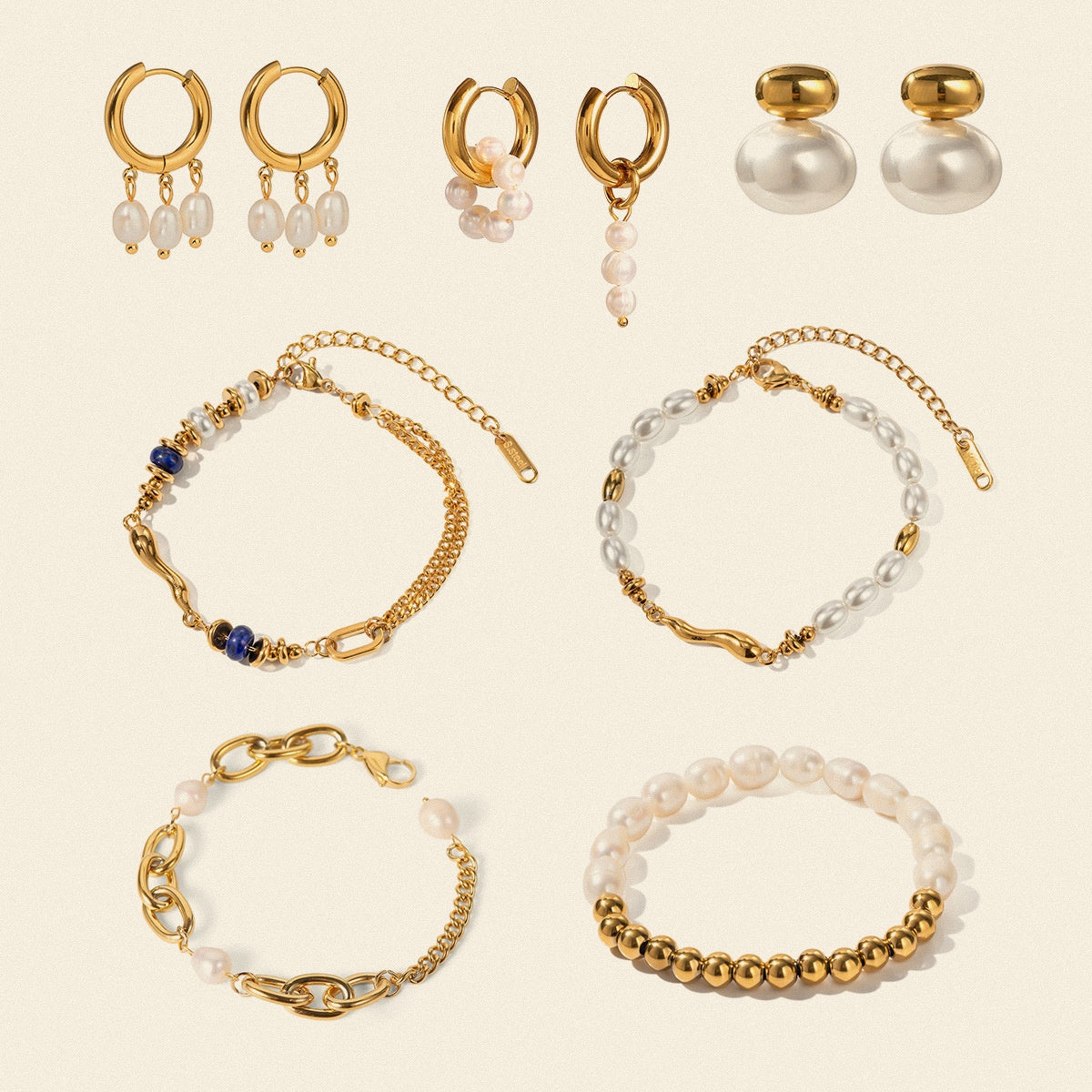 [Luksusowy design]Perły z złota 18k