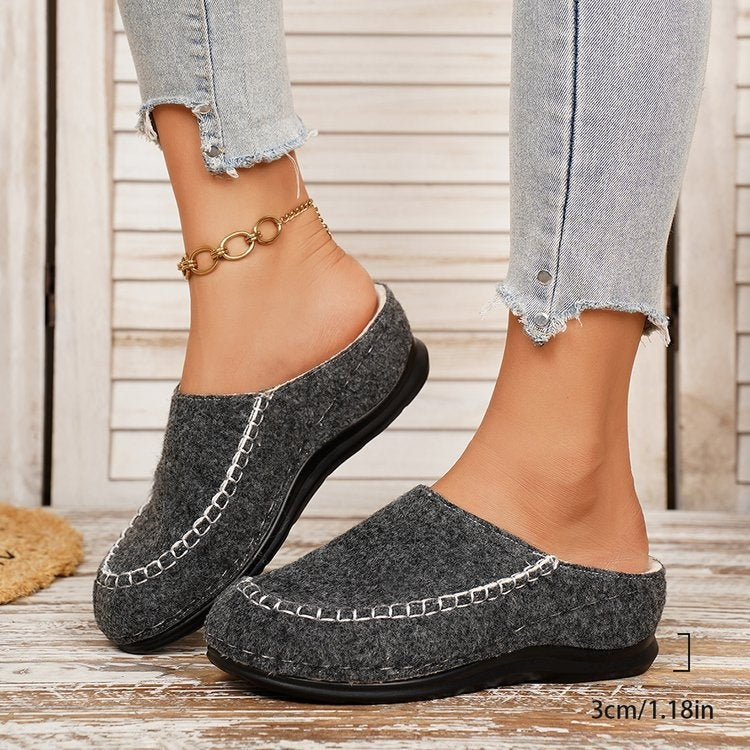 Women'S Cozy Fleece-Lined Slip-On Shoes