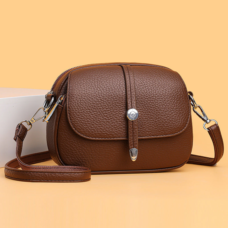 Damska lekka torba crossbody w jednolitym kolorze