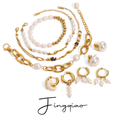 [Luksusowy design]Perły z złota 18k