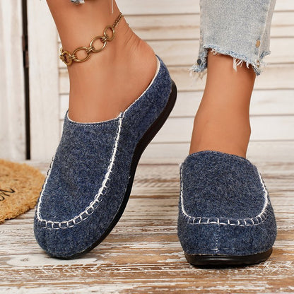 Women'S Cozy Fleece-Lined Slip-On Shoes