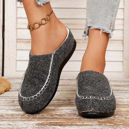 Women'S Cozy Fleece-Lined Slip-On Shoes