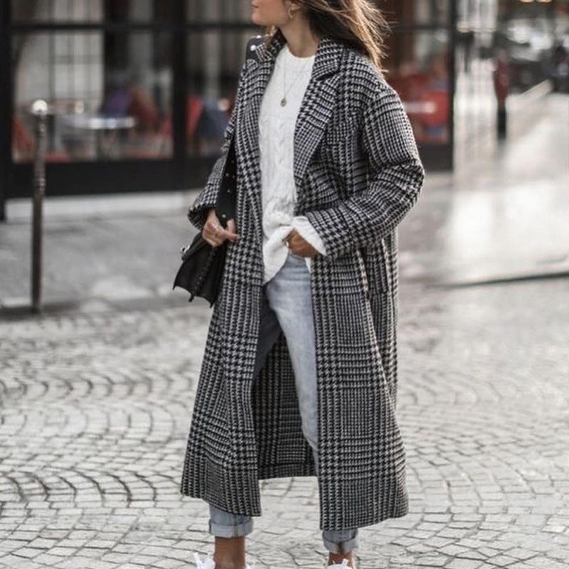 Moda minimalistyczny design styl włosny płaszcz