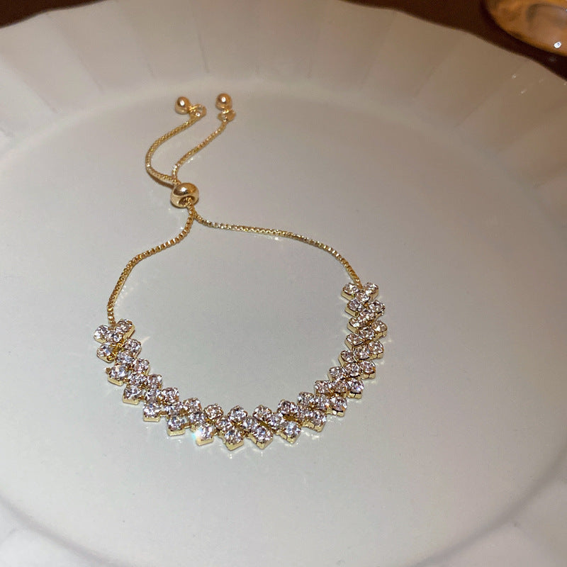 18k nie znikająca lekka luksusowa bransoletka