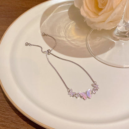 18k nie znikająca lekka luksusowa bransoletka z diamentami