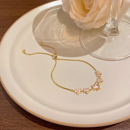 18k nie znikająca lekka luksusowa bransoletka z diamentami