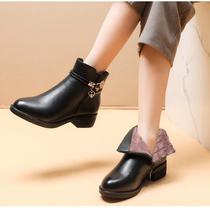 Damskie ortopedyczne buty do kostki na platformie i antypoślizgowe