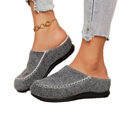 Women'S Cozy Fleece-Lined Slip-On Shoes