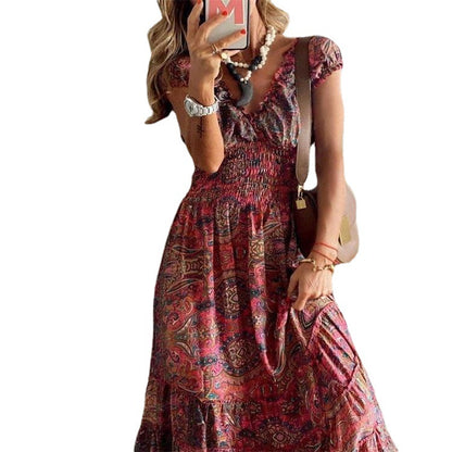 [Nowy styl 2025] Długa spódnica w stylu retro w stylu boho