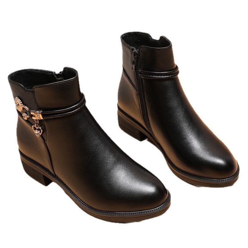 Damskie ortopedyczne buty do kostki na platformie i antypoślizgowe