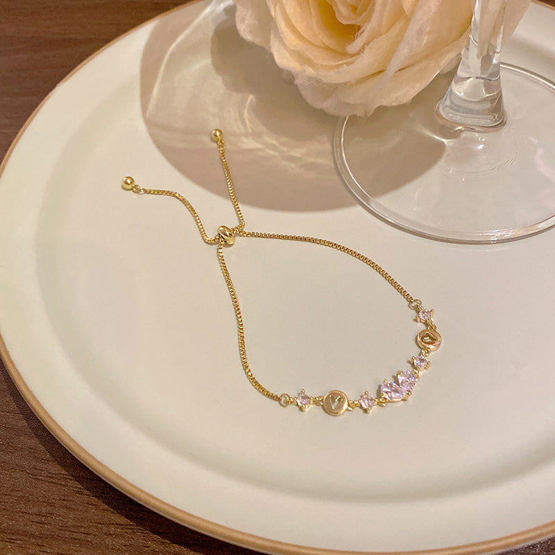 18k nie znikająca lekka luksusowa bransoletka z diamentami