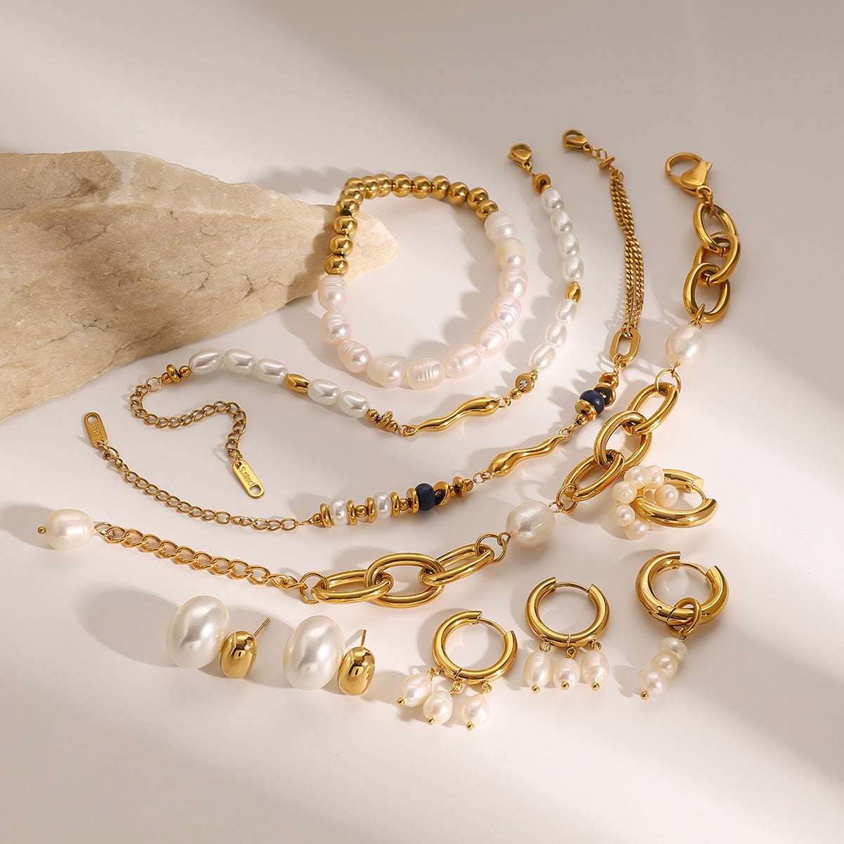 [Luksusowy design]Perły z złota 18k