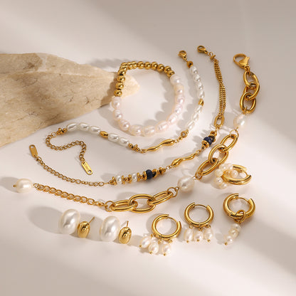 [Luksusowy design]Perły z złota 18k