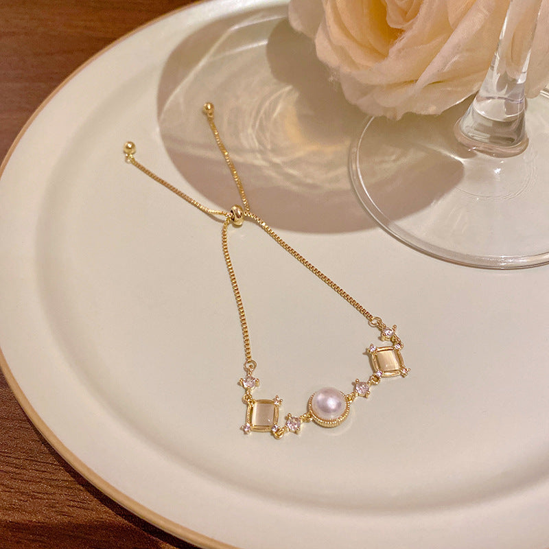 18k nie znikająca lekka luksusowa bransoletka z diamentami