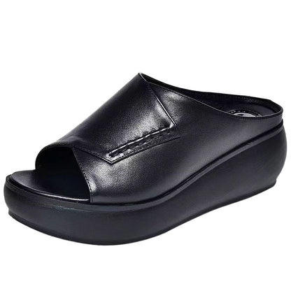 🔥[5,5 cm obcas] sandały na miękkiej podeszwie i koturnie