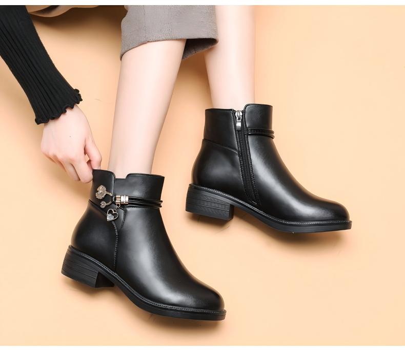 Damskie ortopedyczne buty do kostki na platformie i antypoślizgowe