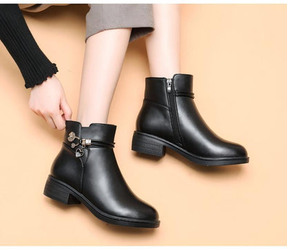 Damskie ortopedyczne buty do kostki na platformie i antypoślizgowe