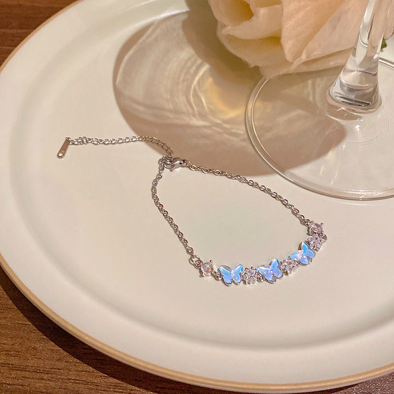 18k nie znikająca lekka luksusowa bransoletka z diamentami