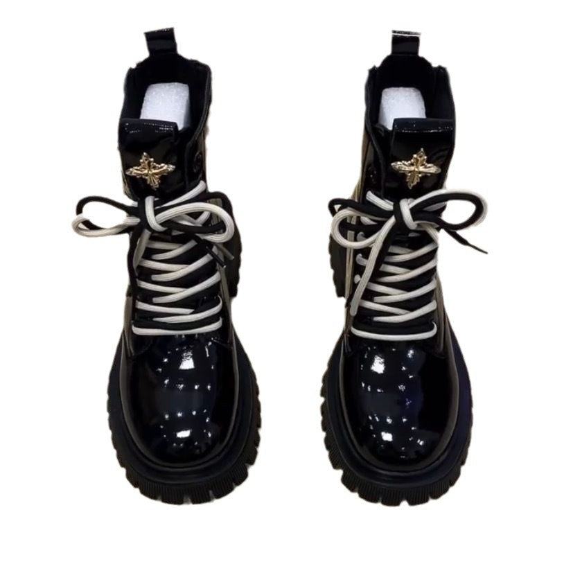 [Ta sama gwiazda]Gruba Podłoga Zwiększenie Buty Martin