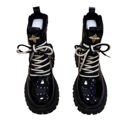 [Ta sama gwiazda]Gruba Podłoga Zwiększenie Buty Martin