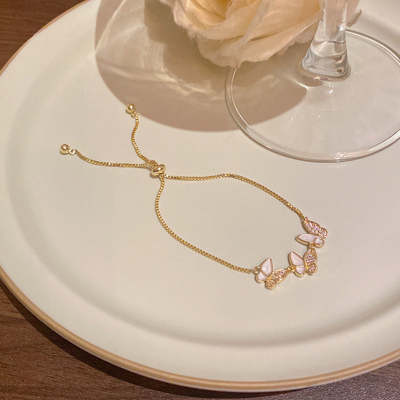 18k nie znikająca lekka luksusowa bransoletka z diamentami