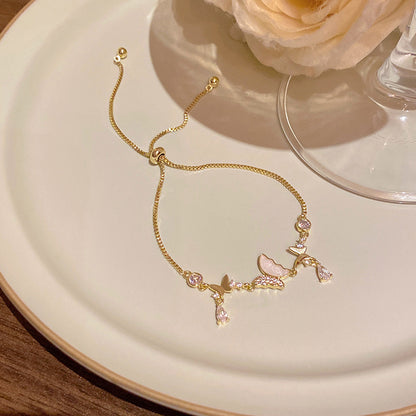 18k nie znikająca lekka luksusowa bransoletka z diamentami