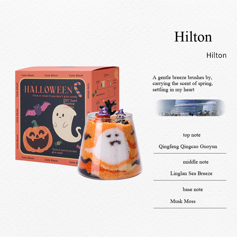 [Unikalny] świąteczne Halloween diy piaskowe farby świece aromatyczne