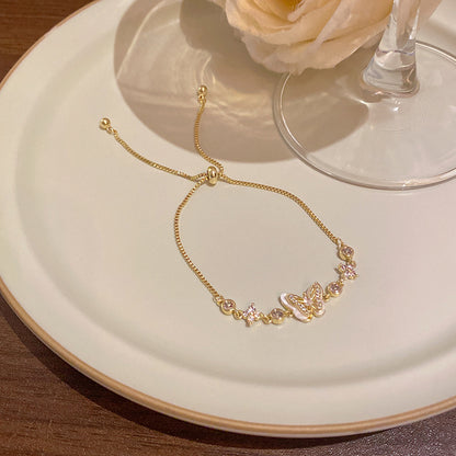 18k nie znikająca lekka luksusowa bransoletka z diamentami