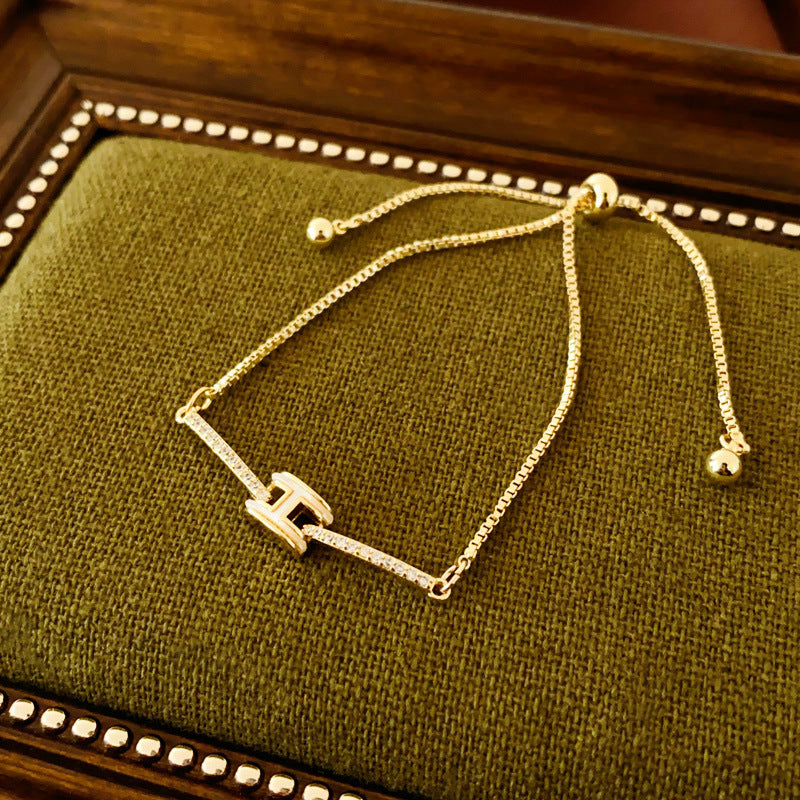 18k nie znikająca lekka luksusowa bransoletka