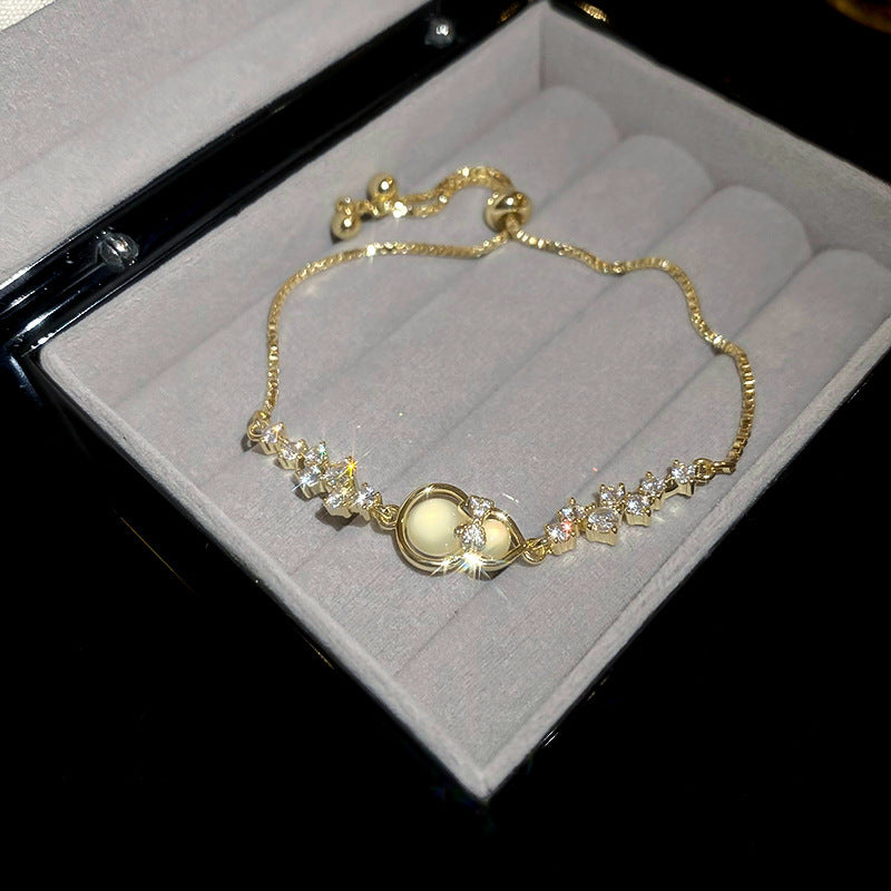 18k nie znikająca lekka luksusowa bransoletka