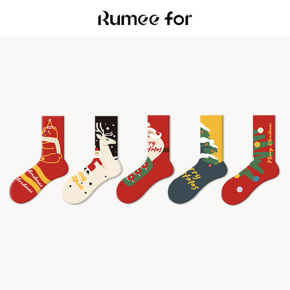 [Wysokiej jakości bawełna] Boże Narodzenie skarpetki pudełko prezentowe