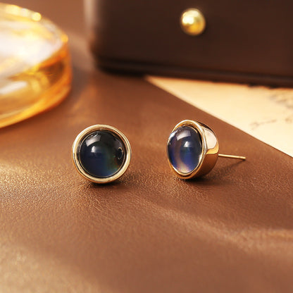 【Unikalny design】 Szalone miniaturowe serce z 925 srebra z pokryciem złota w kolorze morza