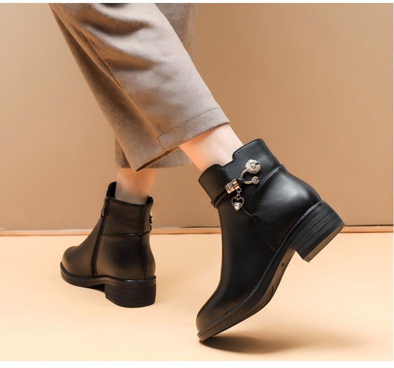 Damskie ortopedyczne buty do kostki na platformie i antypoślizgowe