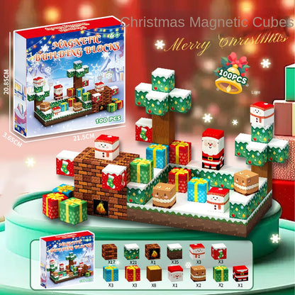 [Preferowany prezent]Świąteczne magnetyczne klocki
