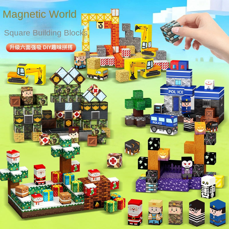 [Preferowany prezent]Świąteczne magnetyczne klocki