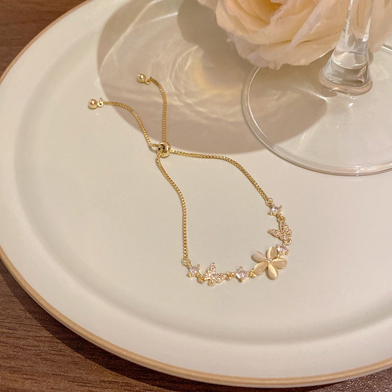 18k nie znikająca lekka luksusowa bransoletka z diamentami