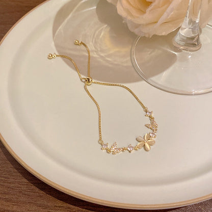 18k nie znikająca lekka luksusowa bransoletka z diamentami