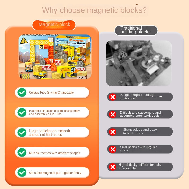 [Preferowany prezent]Świąteczne magnetyczne klocki
