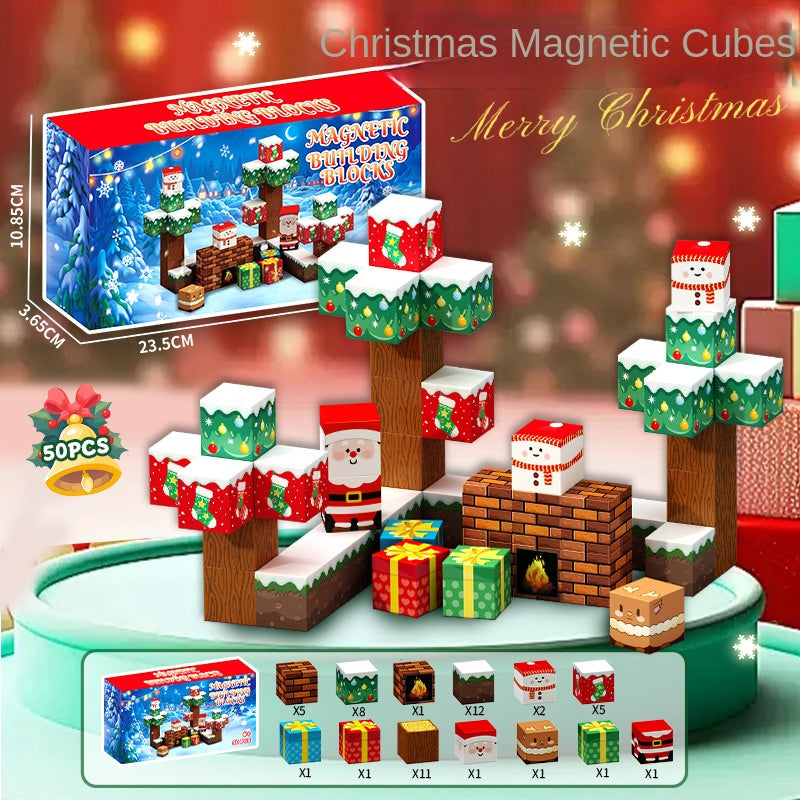 [Preferowany prezent]Świąteczne magnetyczne klocki