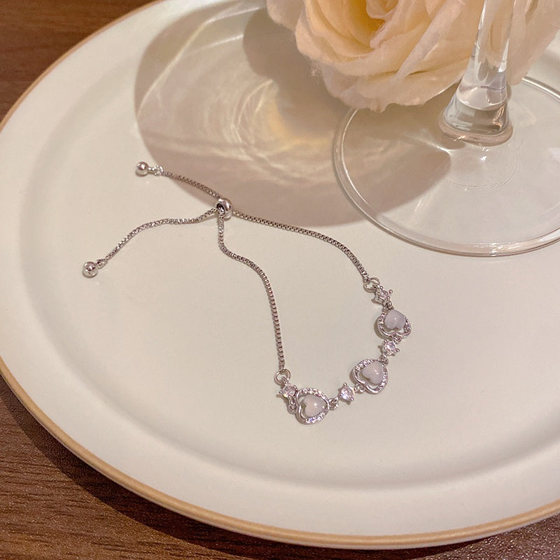 18k nie znikająca lekka luksusowa bransoletka z diamentami