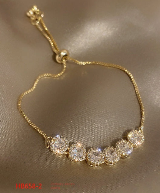 18k nie znikająca lekka luksusowa bransoletka